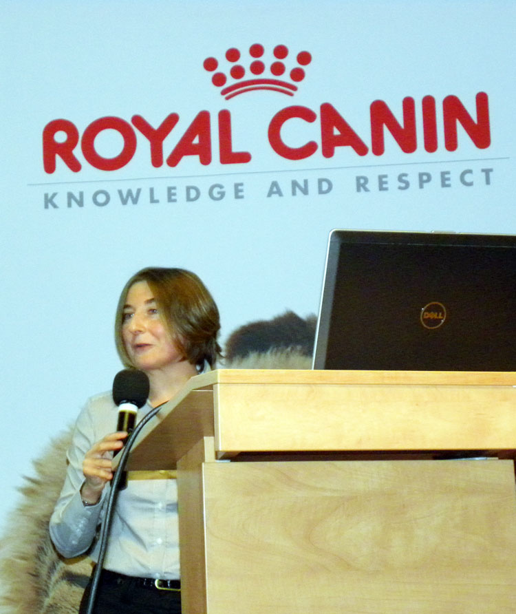Mrs Sarah Rivière, the Manager of Royal Canin&rsquo;s Marketing International.