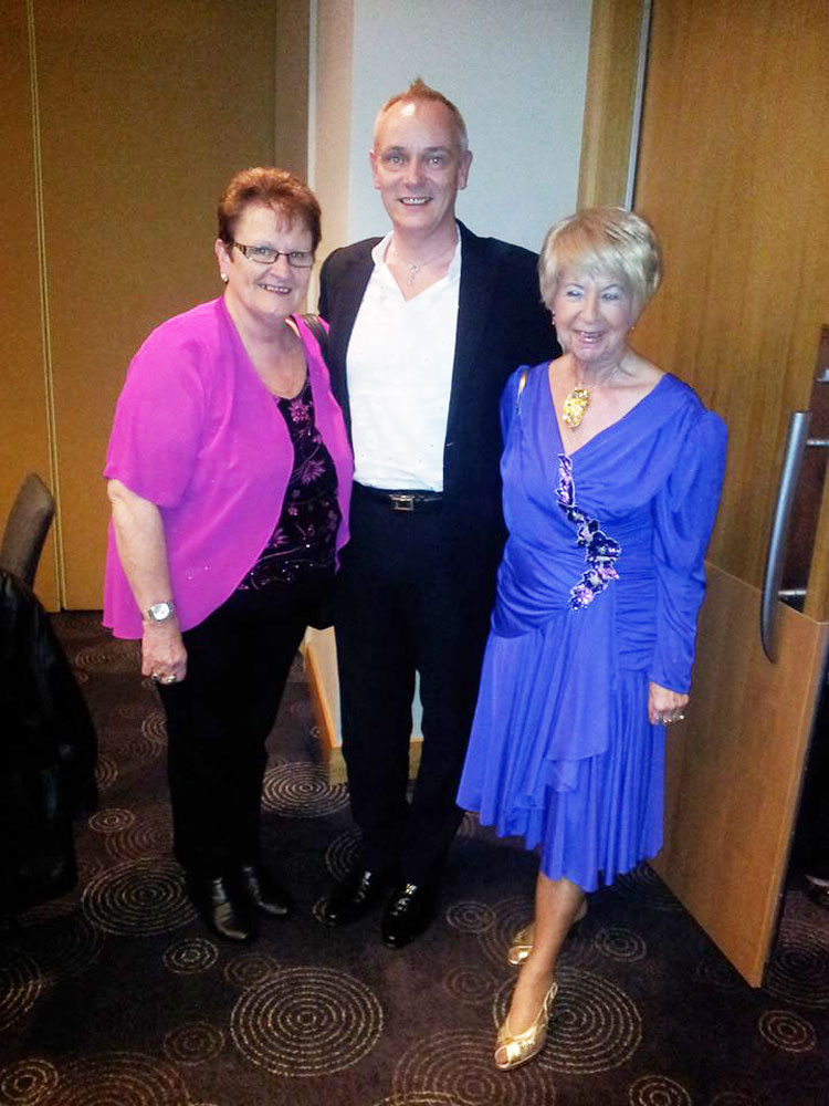 Awards dinner, Chris Lowe (NZCF) Andreas Möbius & Anneliese Hackmann (WCF)